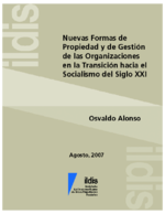 Nuevas formas de propiedad y de gestión de las organizaciones en la transición hacia el socialismo de siglo XXI