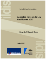 Aspectos clave de la ley habilitante del 2007