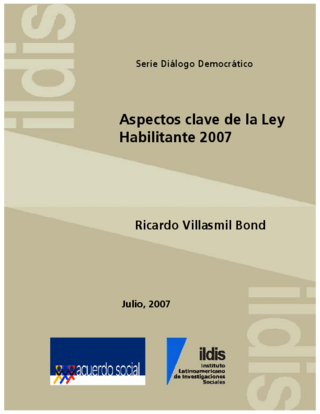 Aspectos clave de la ley habilitante del 2007