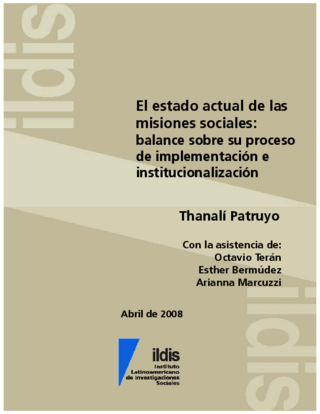 El estado actual de las misiones sociales