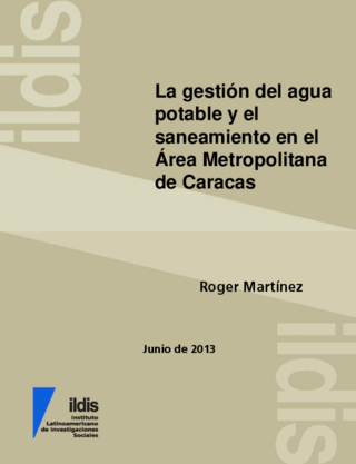La gestión del agua potable y el saneamiento en el área metropolitana de Caracas