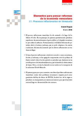Elementos para pensar reformas de la economía venezolana 3/3