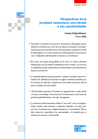 Perspectivas de la juventud venezolana
