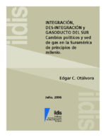 Integración, des-integración y gasoducto del sur