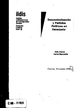 Descentralización y partidos políticos en Venezuela