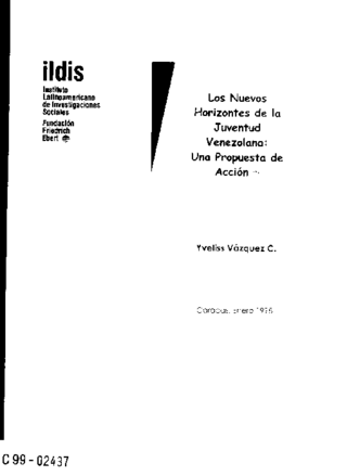 Los nuevos horizontes de la juventud venezolana